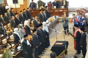 Pelantikan Pimpinan DPRD Kuningan.